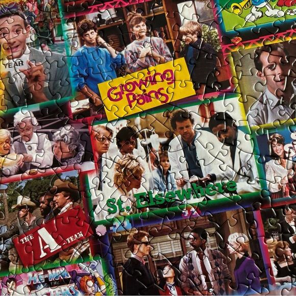 Jigsaw Puzzle 80s Nostalgia TV Time 1000 Pieces - Picture 10 of 11